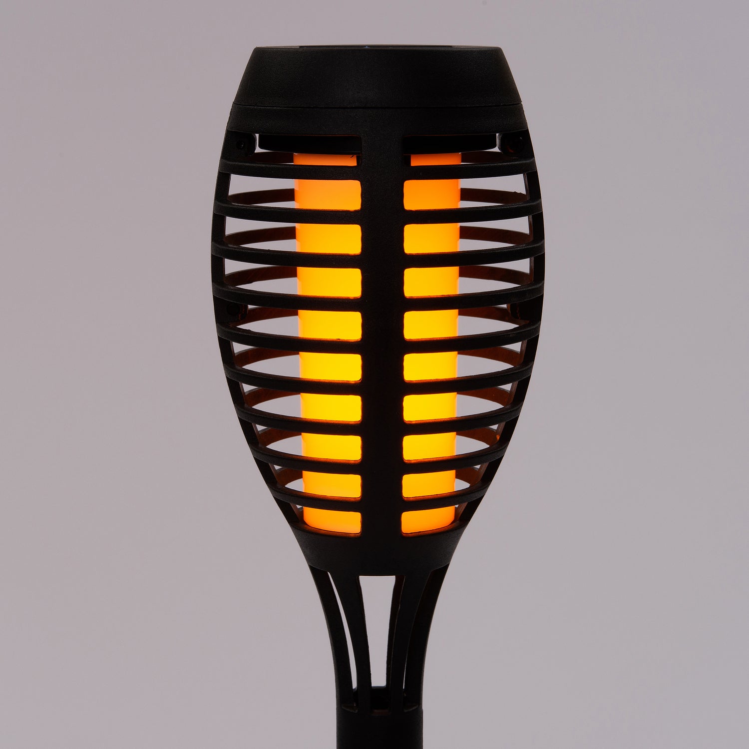 Intratuin solar fakkel zwart 7,5 x 7,5 x 50 cm