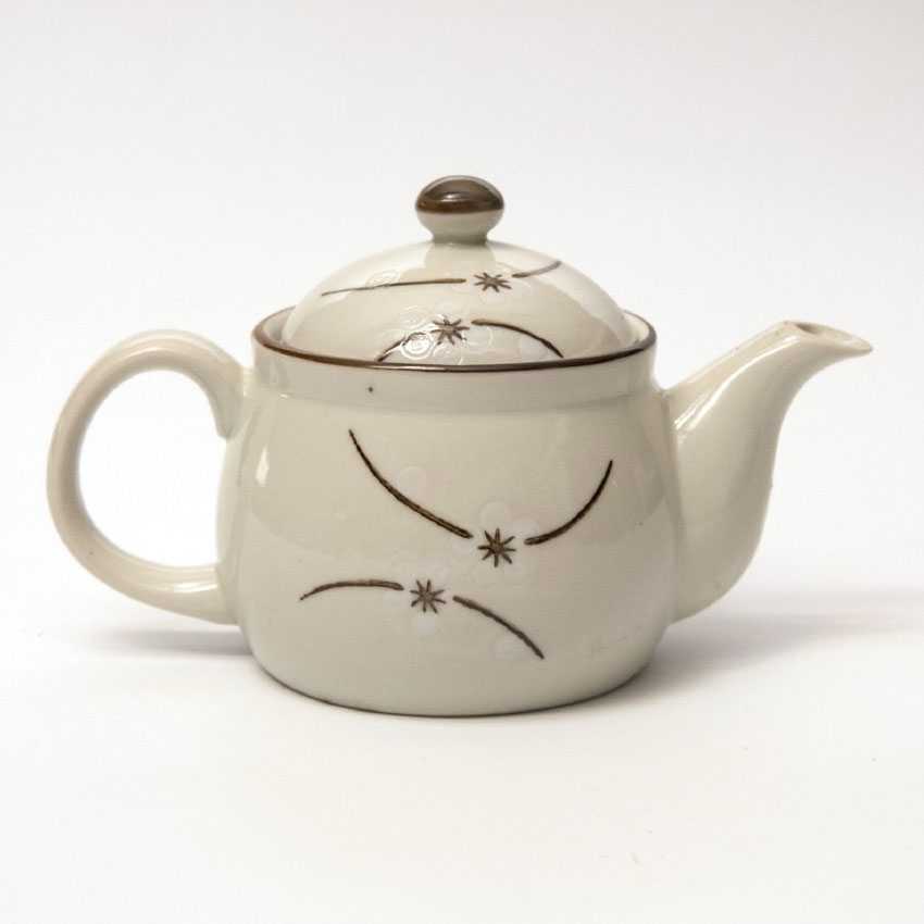 Teeservice 'Star', 2 Tassen & Teekanne, creme-braun zu 14,80