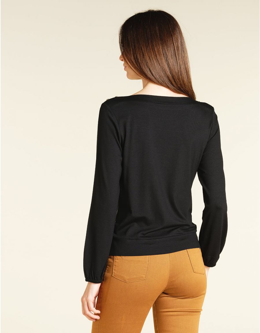 Top blousant camel