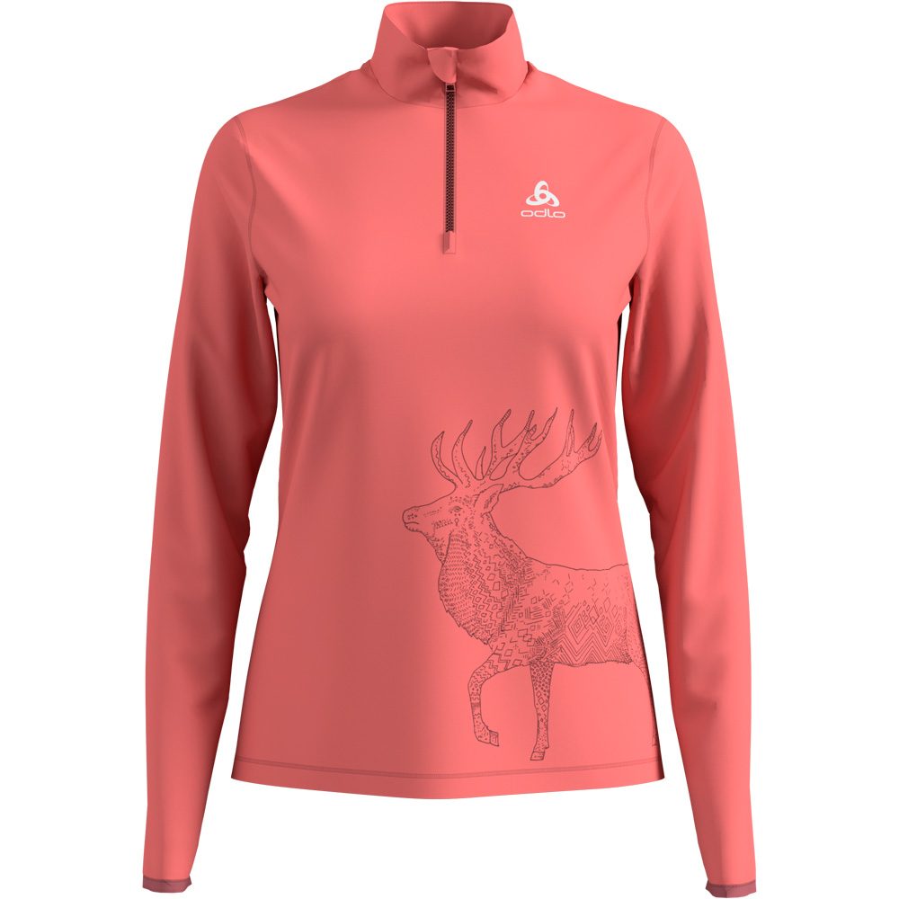 Odlo Trafoi 1/2 Zip Midlayer Damen faded rose
