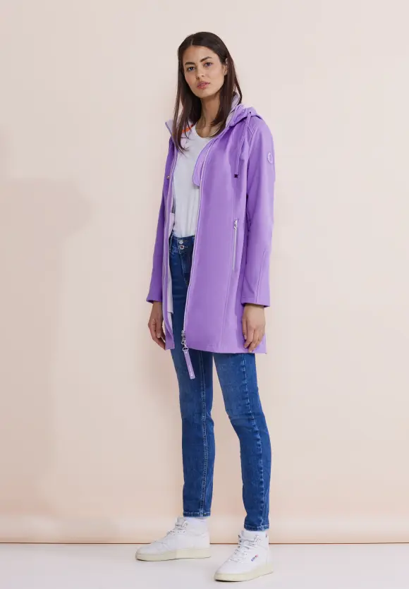 Hoodie Softshelljacke - shiny lilac