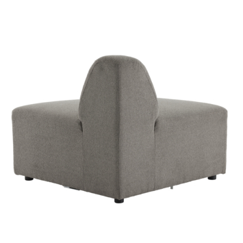 Modulaire bank Lieve eindstuk hoek links klein model taupe stof