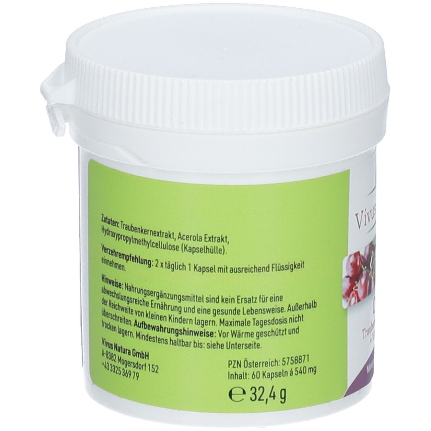 Vivus Natura OPC Traubenkernextrakt + Vitamin C