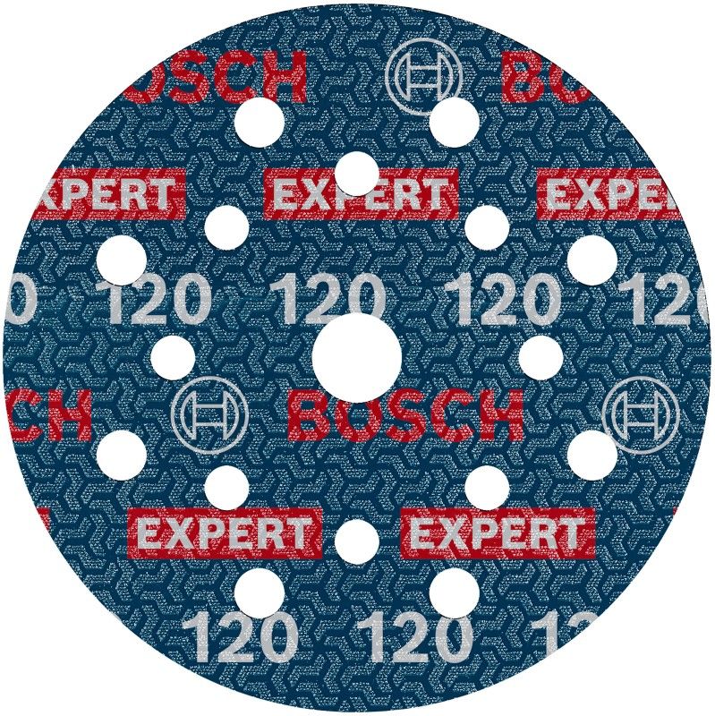 Bosch 2608902410 EXPERT Schuurschijf O780 met film onderlaag, 125 mm, G120, 50x (50 stuks)
