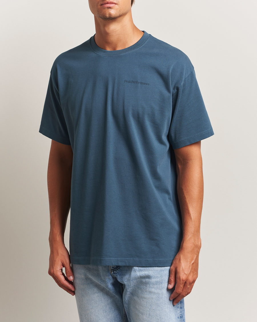 Peak Performance Graphic Crew Neck T-Shirt Mountain Lake