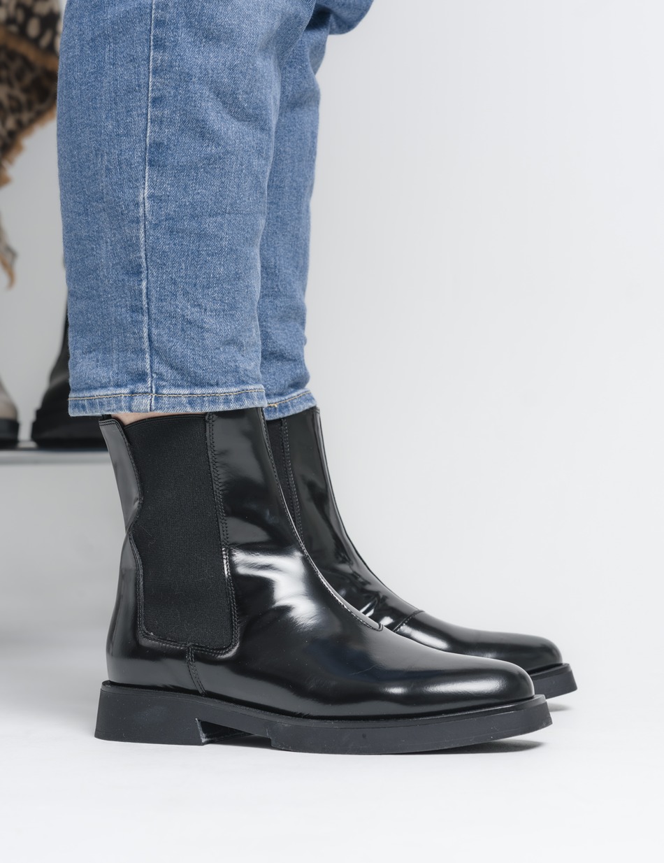 Glattleder Chelsea Boot