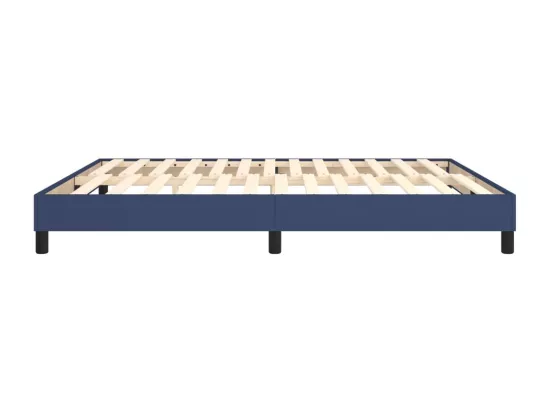 Sommier à lattes de lit Bleu 160x200 cm Tissu