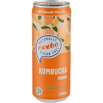 Nexba Kombucha Mango Blik 330 ML