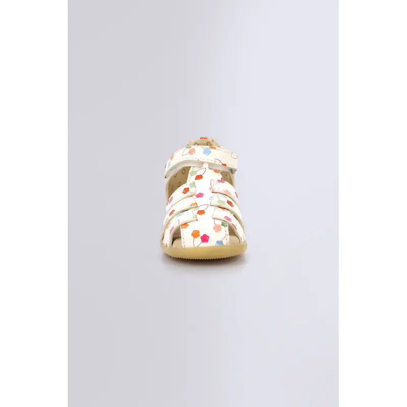 Bigflo Blanc cerise SANDALES Cuir Fille