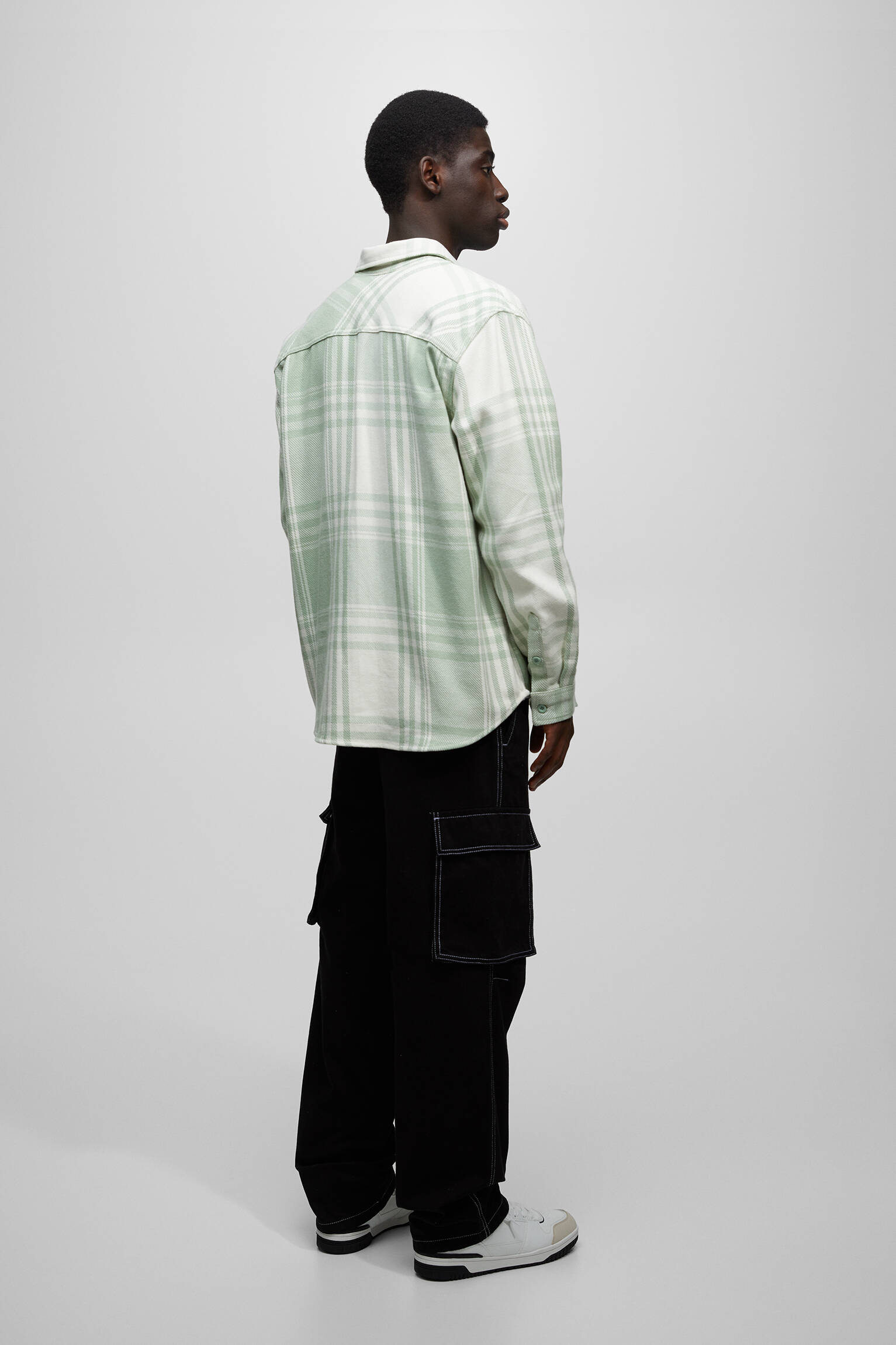 CAMISA DE FLANELA XADREZ - MENTA