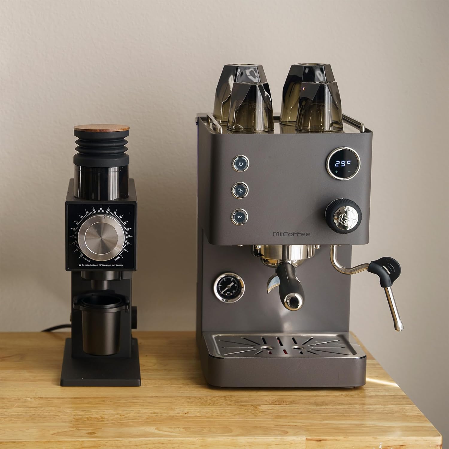 MiiCoffee Apex Espressomaschine V2 (Grau)