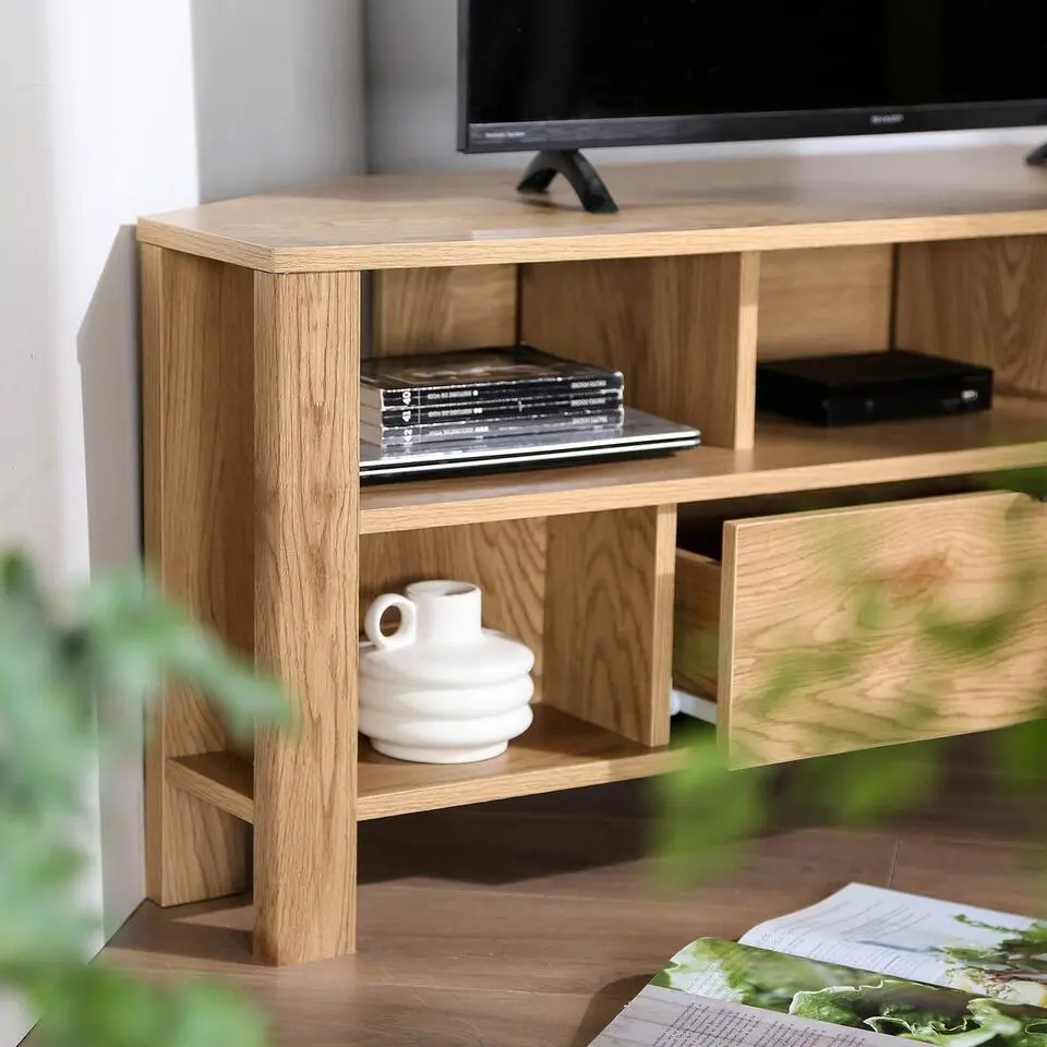 CALICOSY - TV-Meubel - Licht hout - 45x120x40 cm