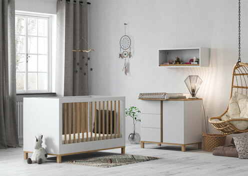 Chambre DUO ALTITUDE lit 70x140+commode Blanc - VOX