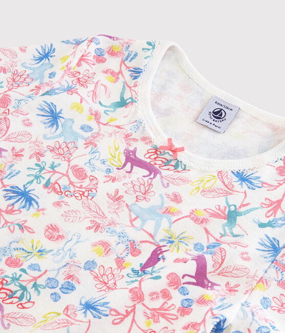 Chemise de nuit imprimé jungle petite fille en coton