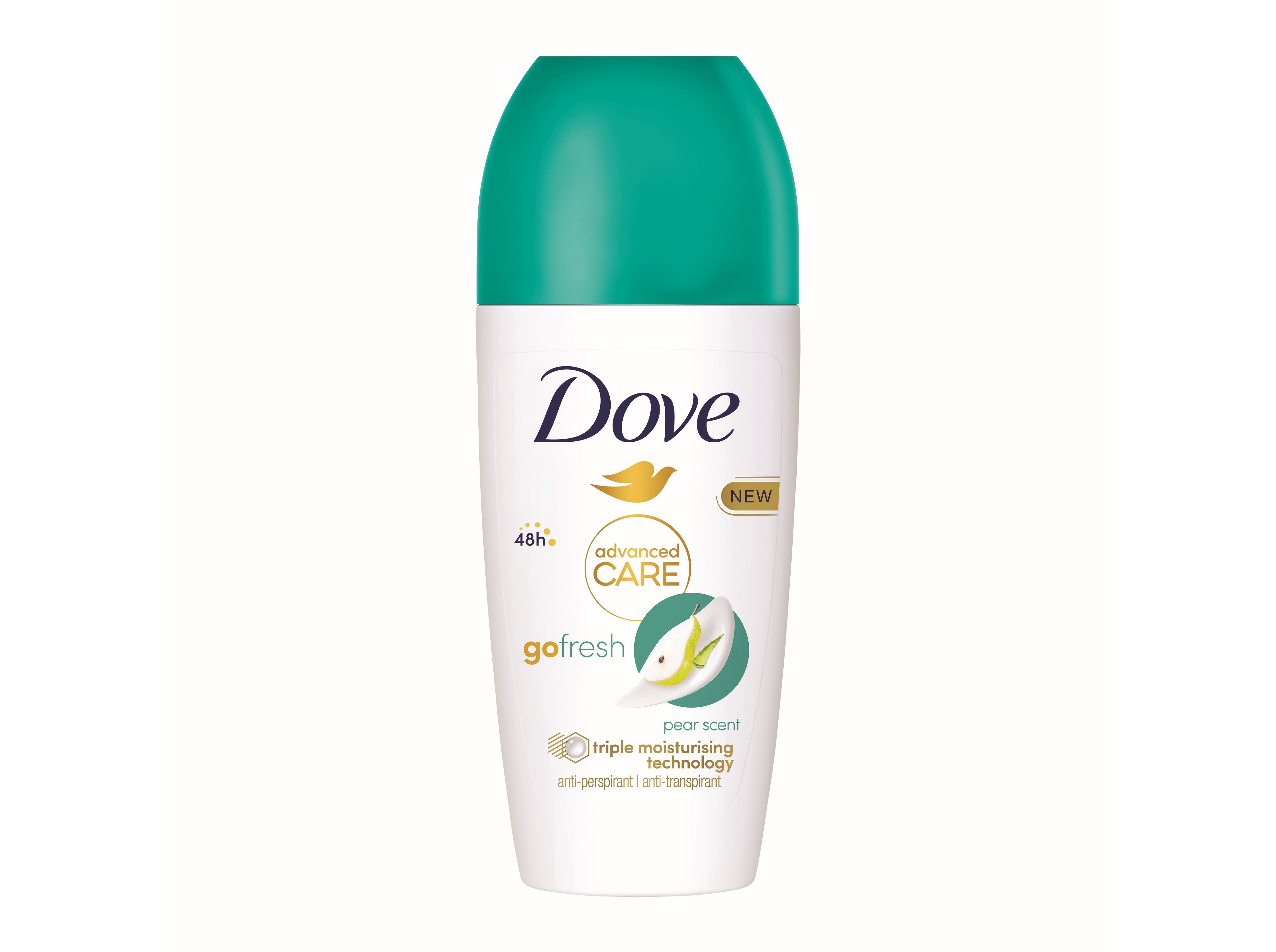 DESODORIZANTE ROLL-ON DOVE PÊRA E ALOE VERA 48H 50ML
