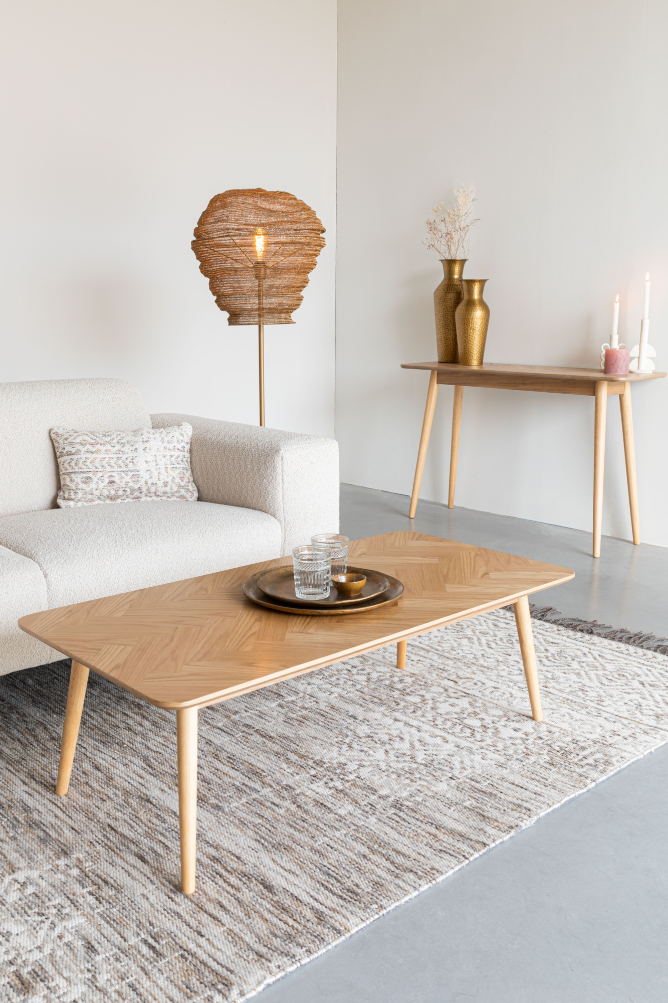 Salontafel Fabio Rechthoek Naturel