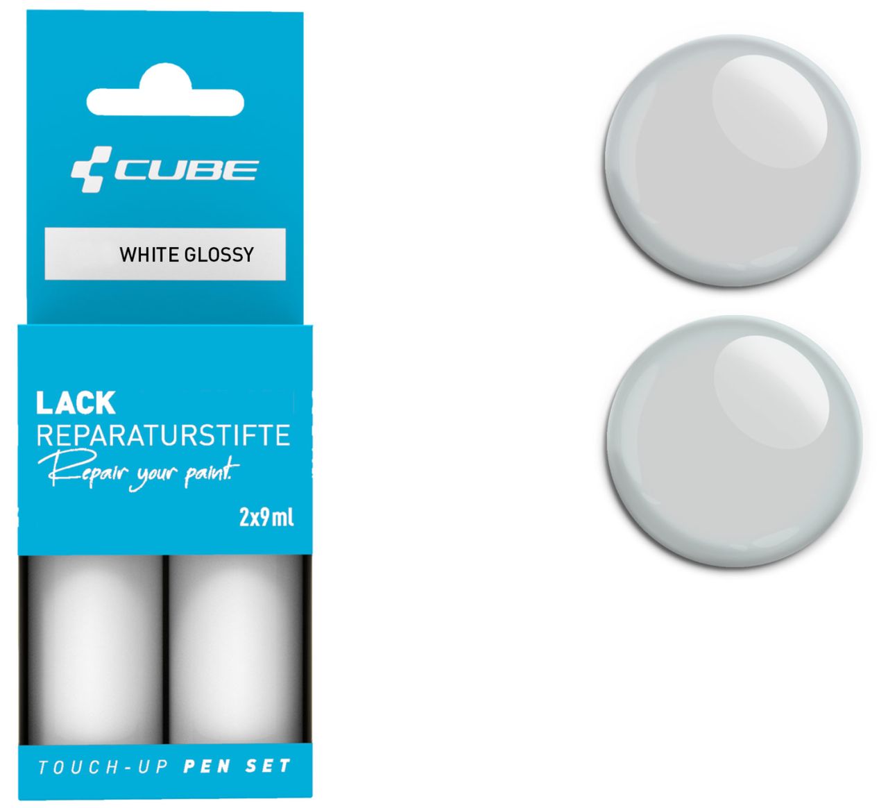 Cube Lackreparaturstift Set WHTE glossy kaufen | Bike-Discount