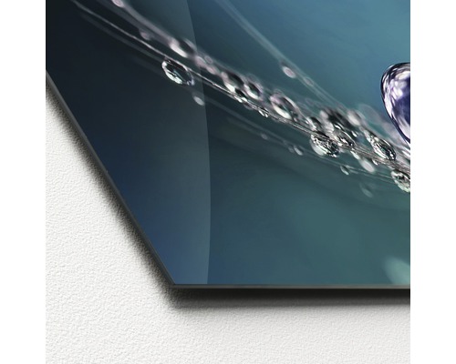 Glasschilderij Druppel Op Water 30x80 cm GLA1907