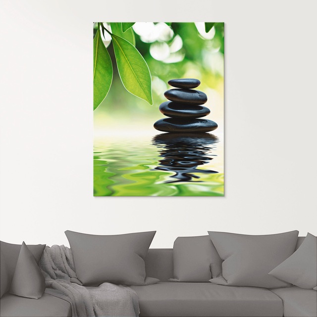 Artland Glasbild »Zen Steinpyramide auf Wasseroberfläche« Zen 1 Stk. tlg. in verschiedenen Grössen