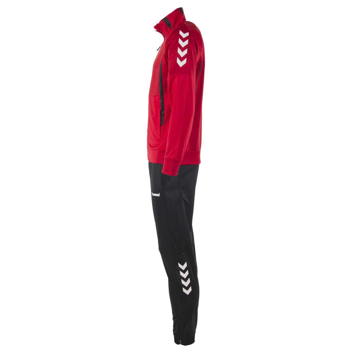 Hummel Authentic Full-Zip Trainingspak Rood Zwart