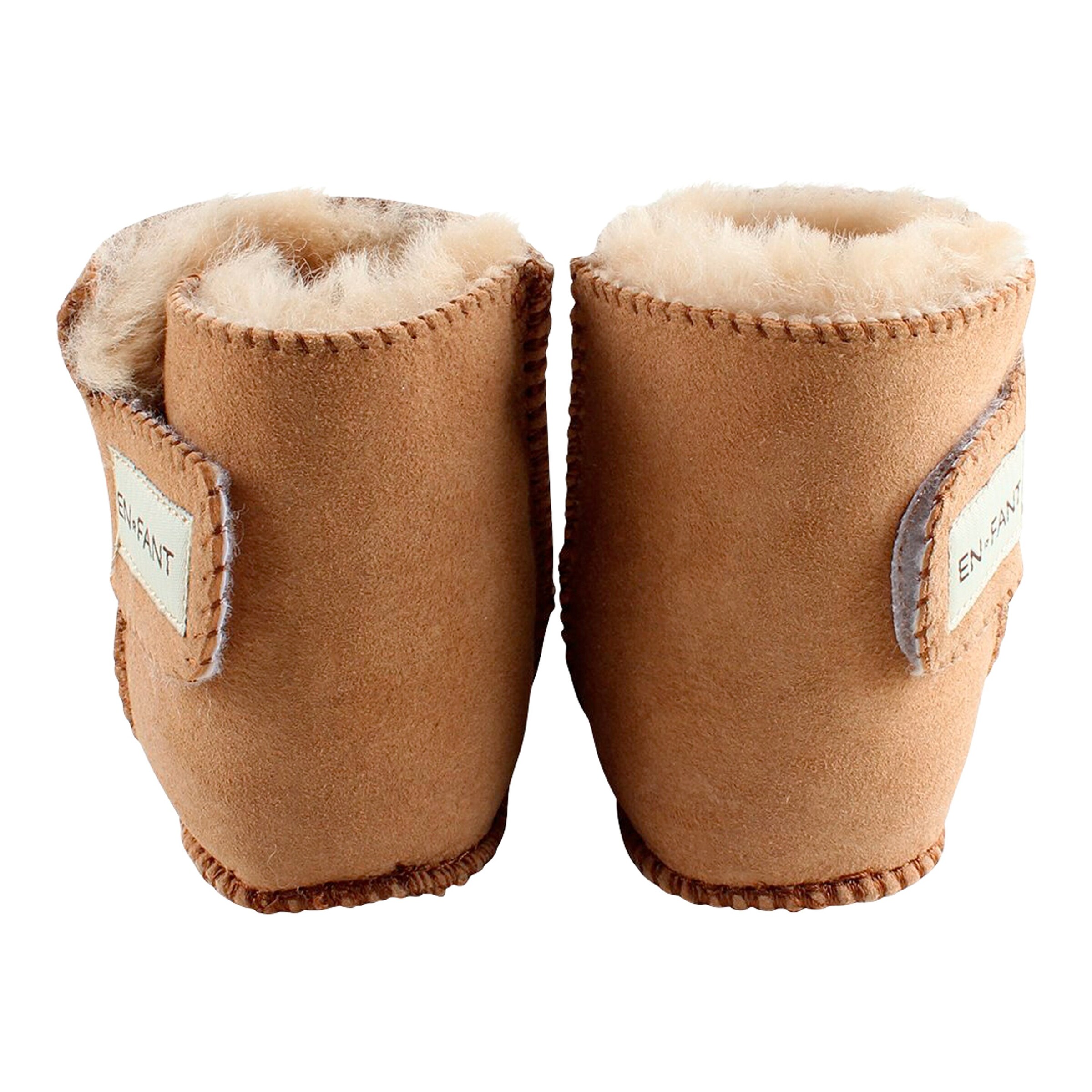 EN FANT Lammfellschuhe mit Klettverschluss