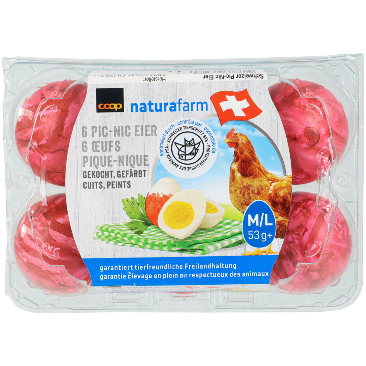 Naturafarm Pic-Nic Eier 53g+ 6 Stück