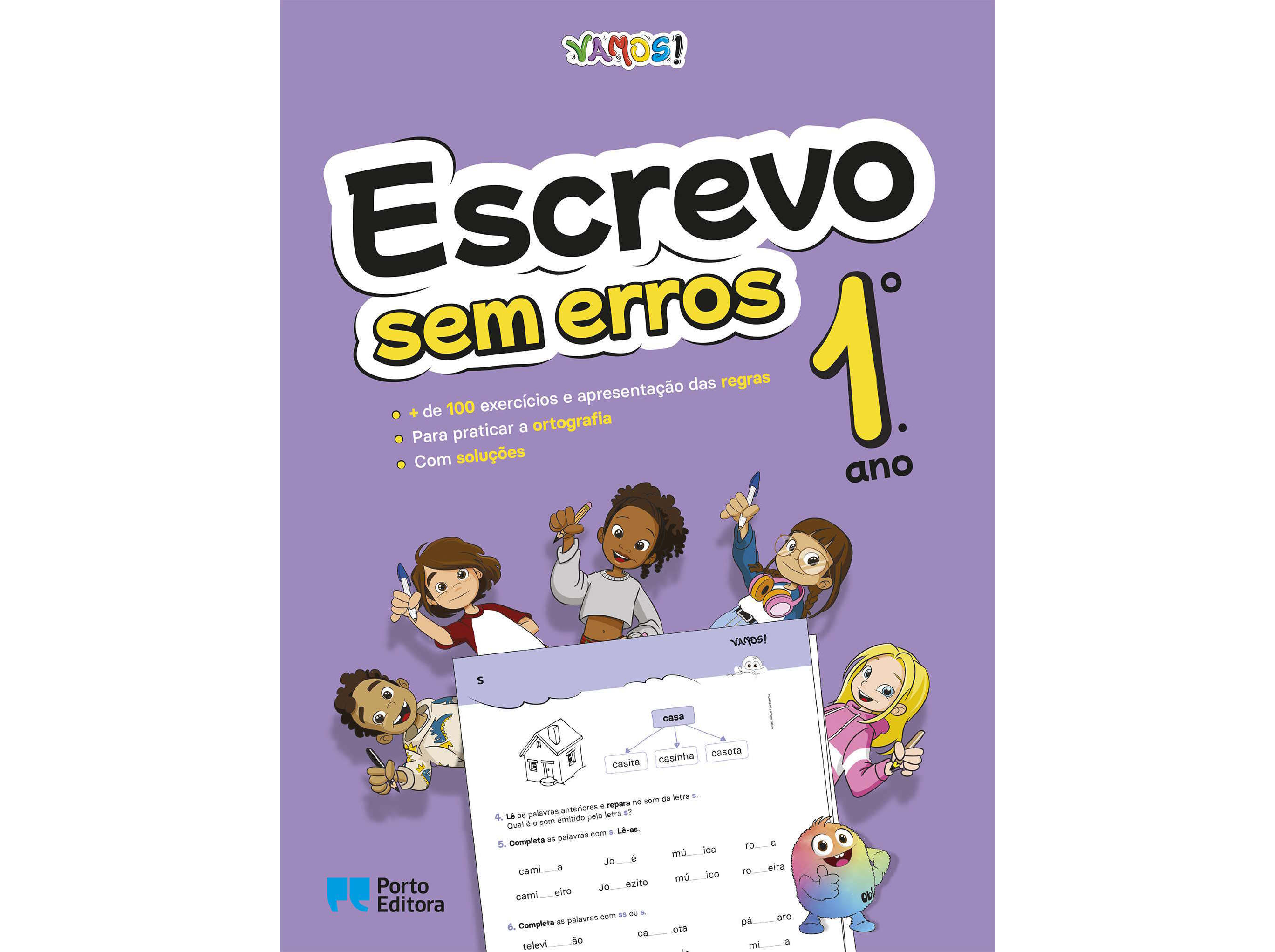 LIVRO VAMOS! - ESCREVO SEM ERROS 1 - 1.º ANO