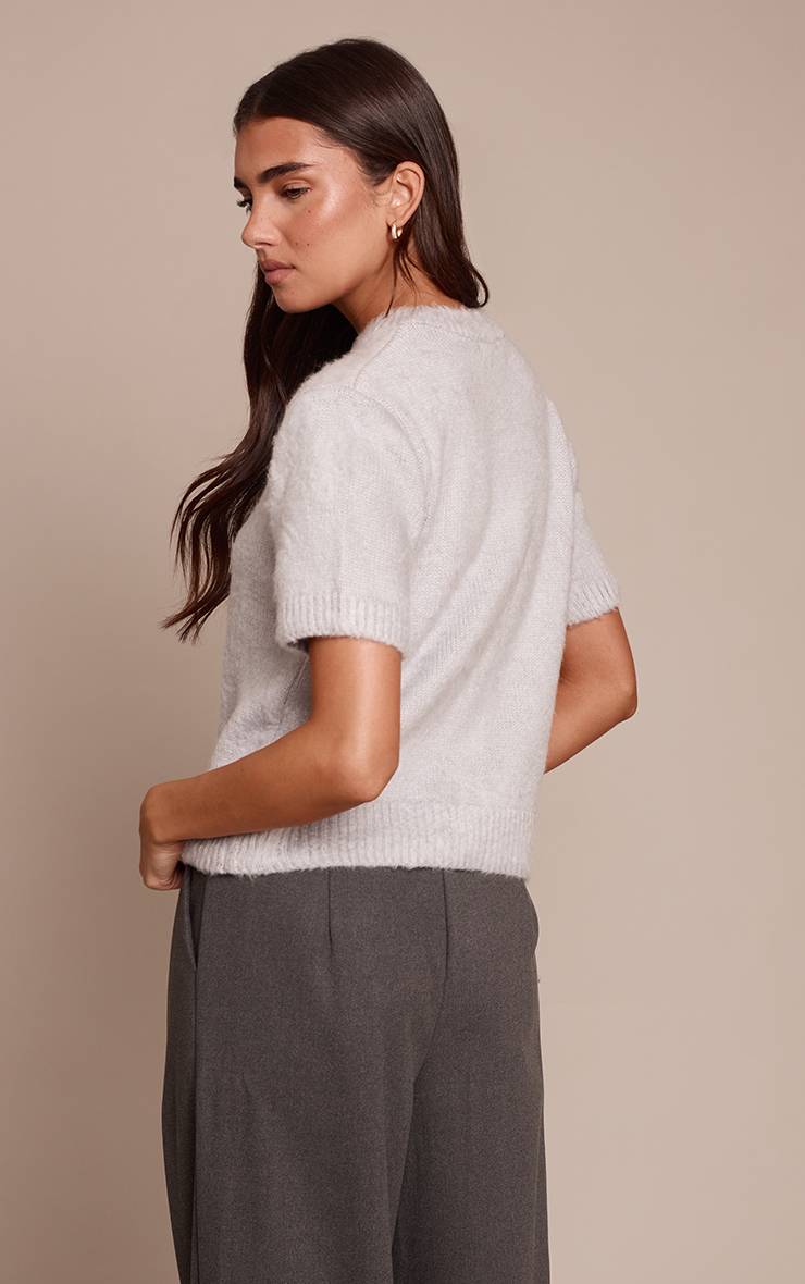 Gris T-shirt Brossé
