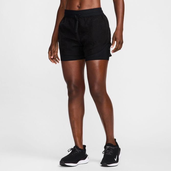 Nike Dame Shorts Dri-FIT Run Division Mid-Rise 2in1 3 Inch Shorts Sort