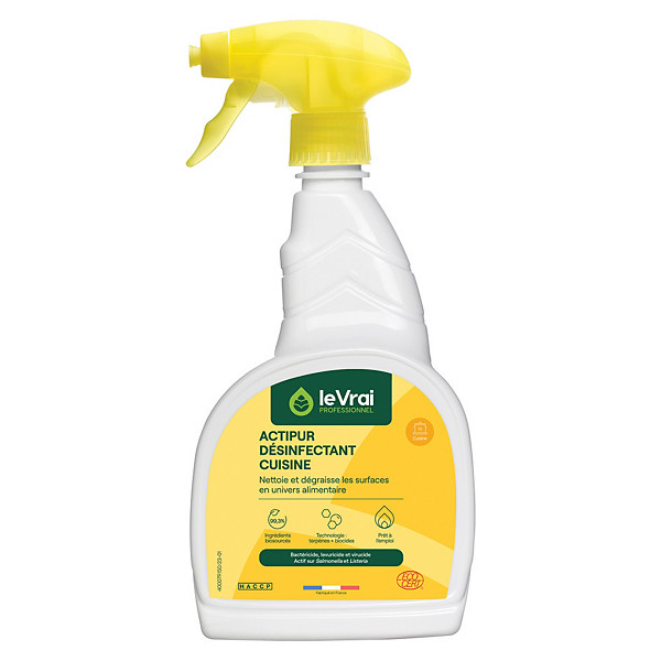 Désinfectant cuisine Actipur Le Vrai Professionnel 750 ml