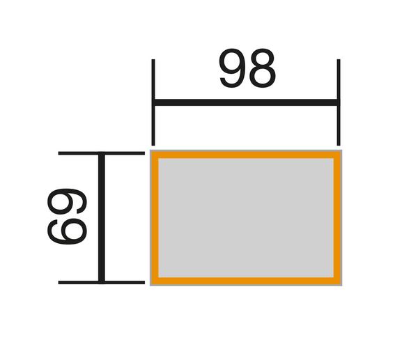 Weka Element-Hochbeet 669, ca. B100/H69/T71 cm