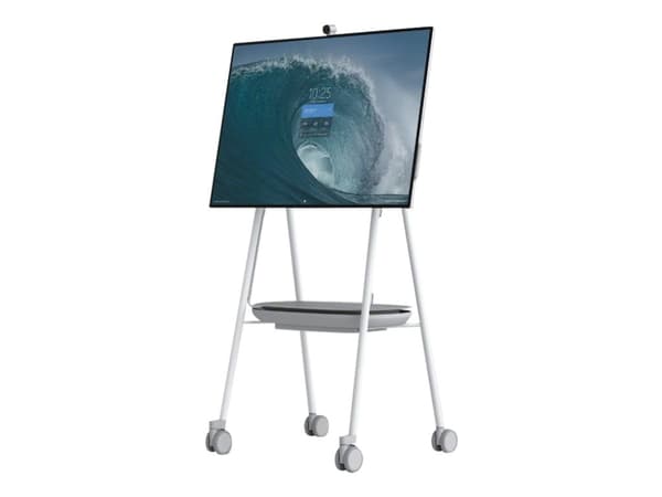 Steelcase - Vogn - for interaktiv flatpanel - grå, arktisk hvitt, tinnfarge - for Microsoft Surface Hub 2S 50