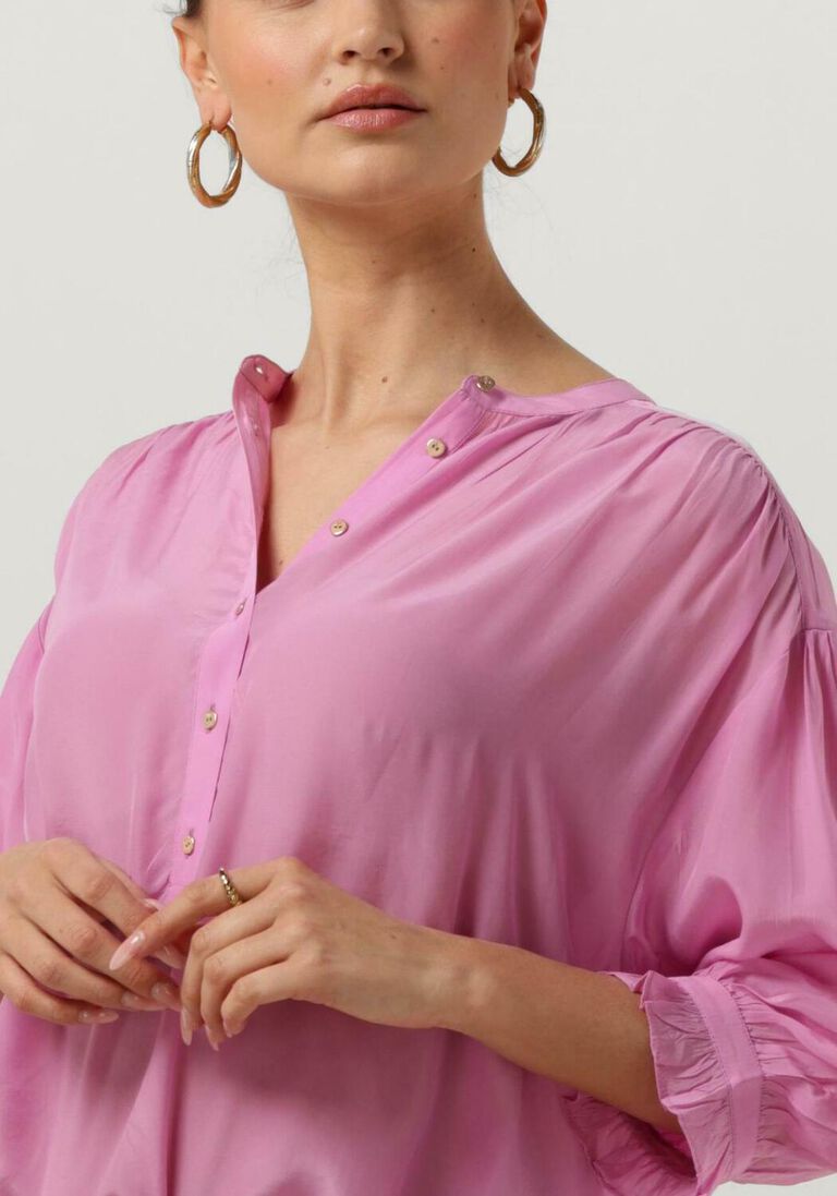 SCOTCH & SODA roze scotch & soda blouse elbow sleeve easy popover