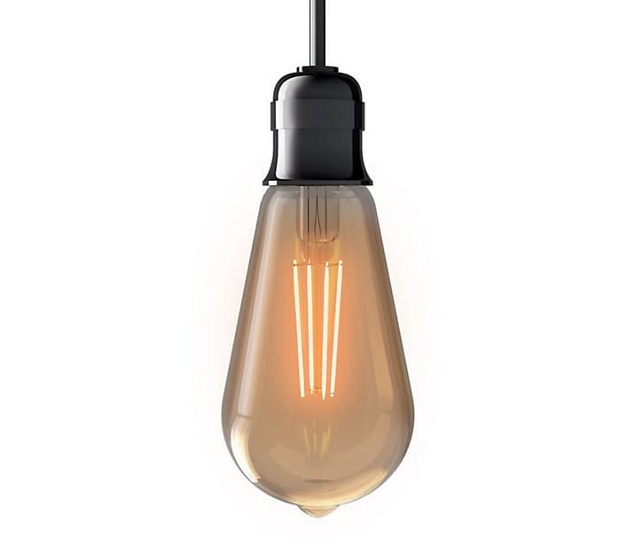5 ampoules filament LED ST64 E27 IP20 470lm 5W 40W 230V blanc chaud ambrée