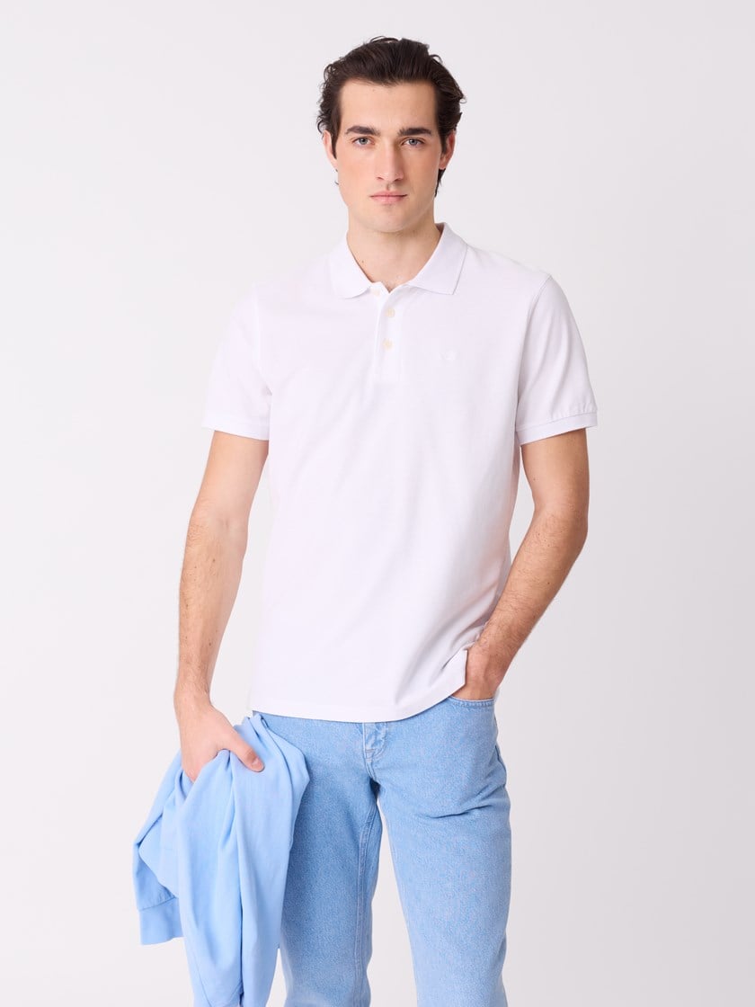 Lamonte pique Bright White