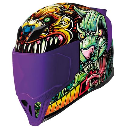 Casque Icon AIRFLITE - CSF23 - Vert / Violet