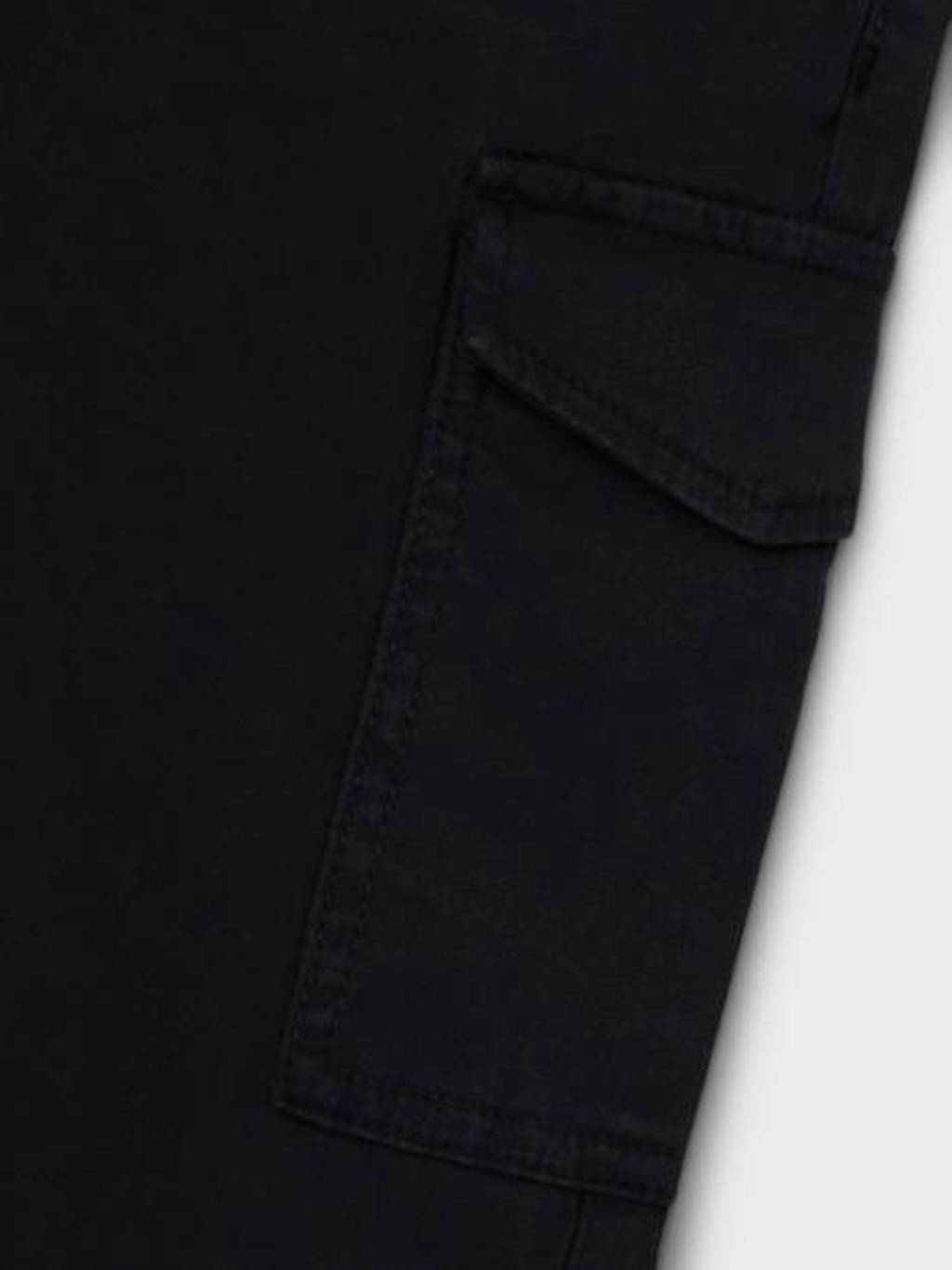 NAME IT wide leg cargobroek NKFROSE zwart