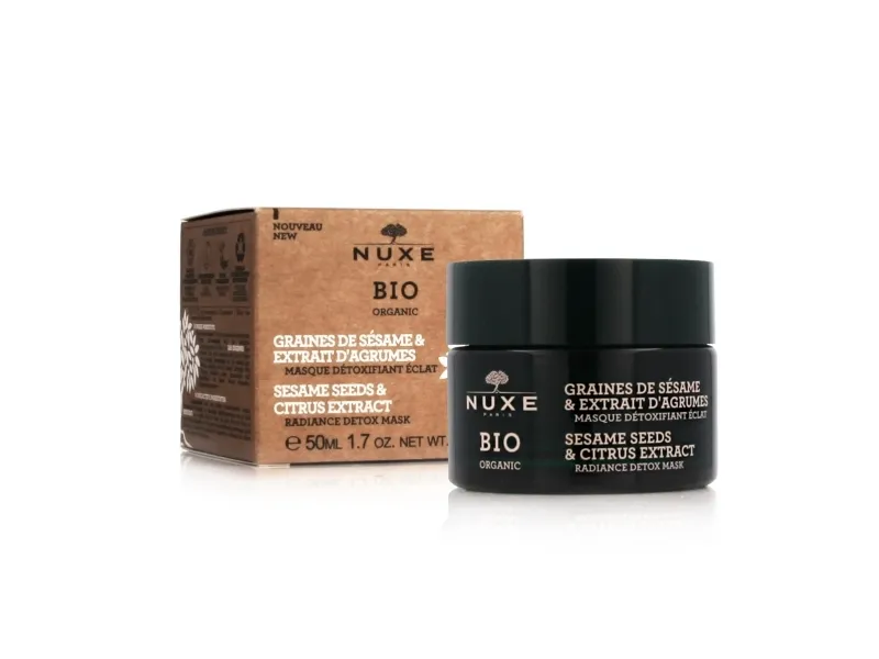 Nuxe NUXE BIO Illuminating Detoxifying Mask - Citrus- og sesamfrøekstrakt 50 ml