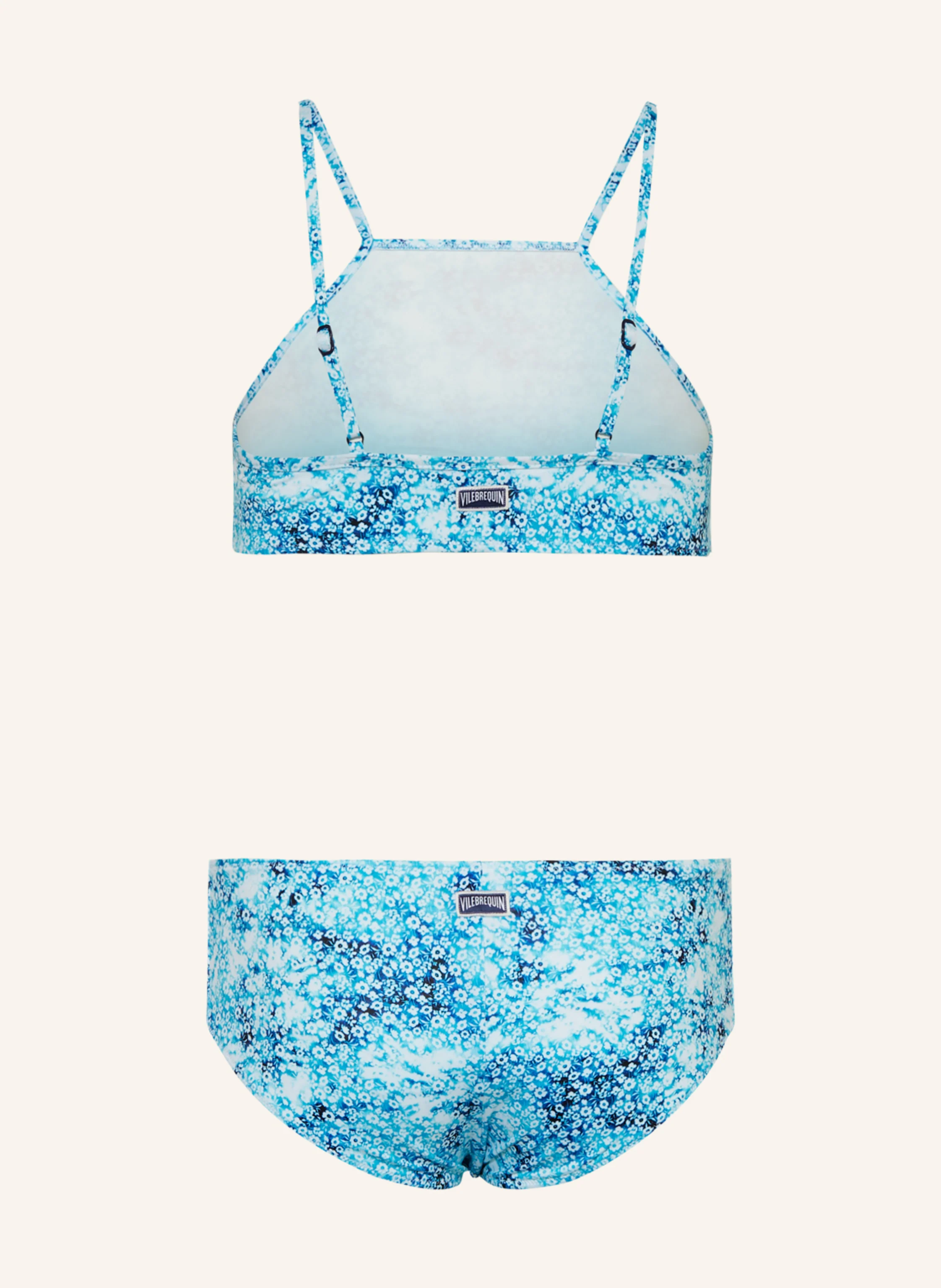 VILEBREQUIN High-Neck-Bikini FLOWERS TIE & DYE