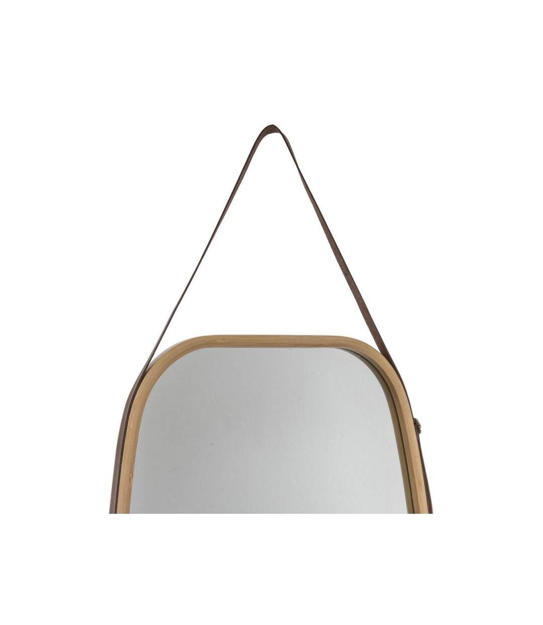 Miroir Mural Ovale avec Anse Léa 77cm Naturel