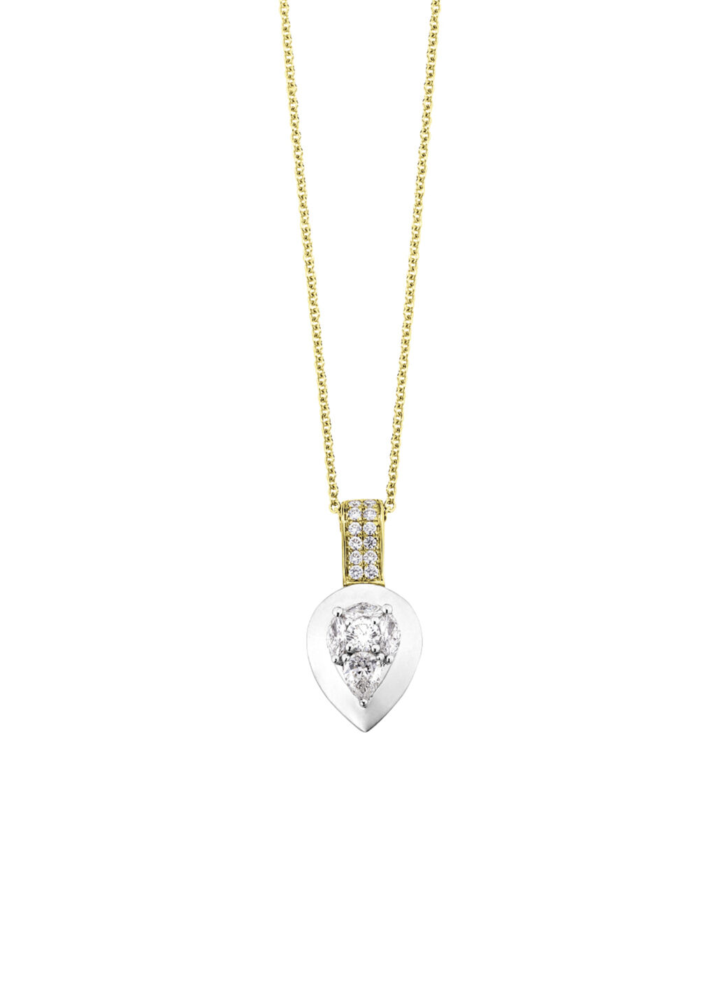 Anhänger mit Brillanten und Diamanten