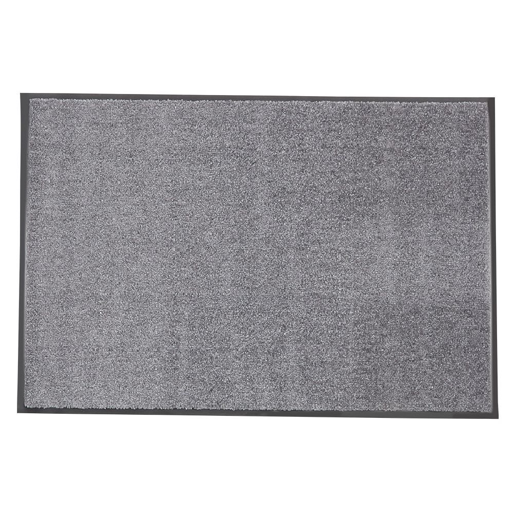 Tapis antibactérien uni gris 90x60 cm