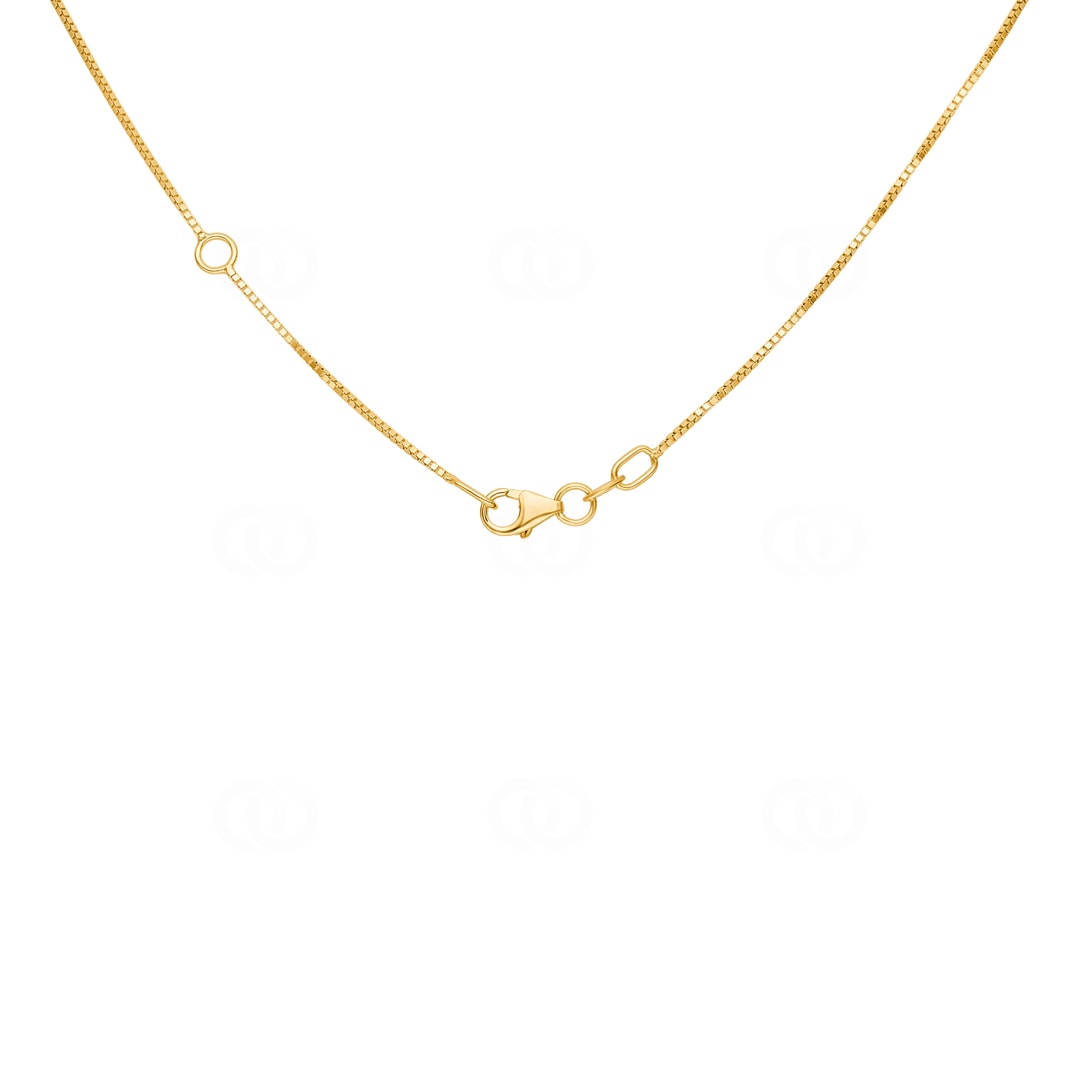 Venezianerkette diamantiert 750/18 K Gelbgold 0.8mm