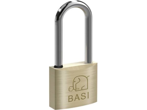 BASI 6121-4001-4006, Tradisjonell, Nøkkellås, Bruk bare én nøkkel, Messing, Messing, Herdet stål