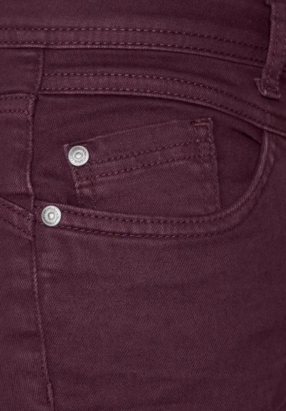 Farbige Slim Fit Jeans - plummy wine washed