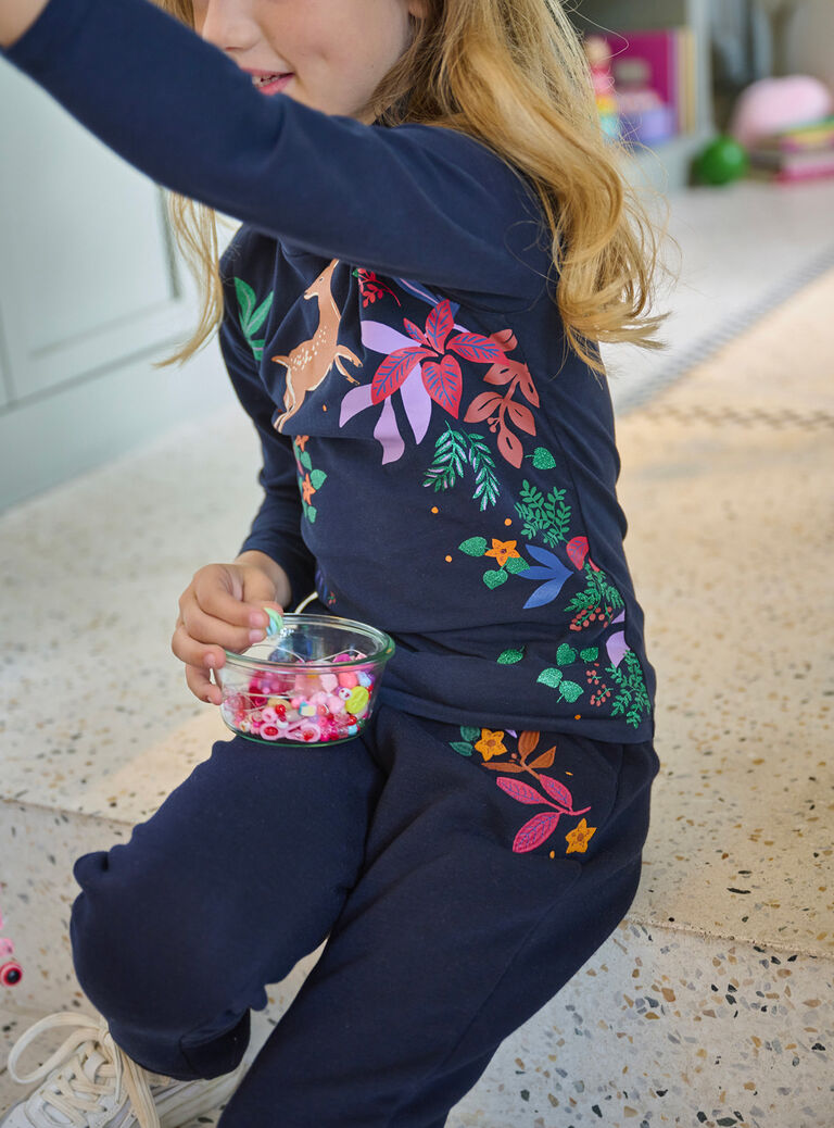 Pantalon noirine souple pour fille