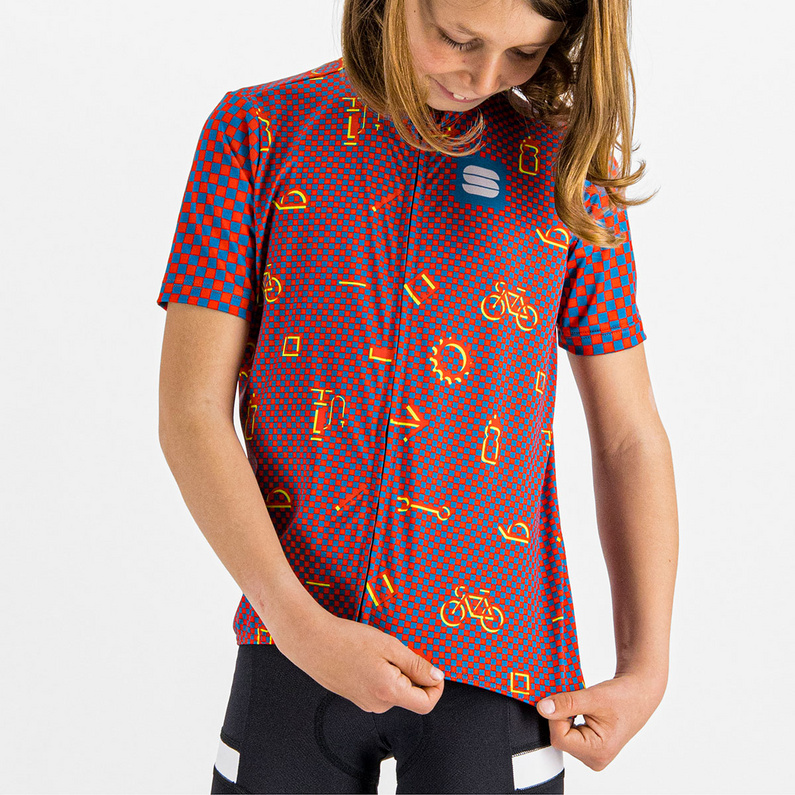 Sportful Kinder Checkmate Radtrikot