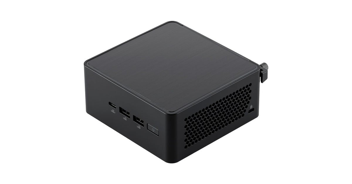 ASUSNUC 14 Pro Tall Kit RNUC14RVHI300002I barebone  (Zwart | Core 3 100U | Intel Graphics)