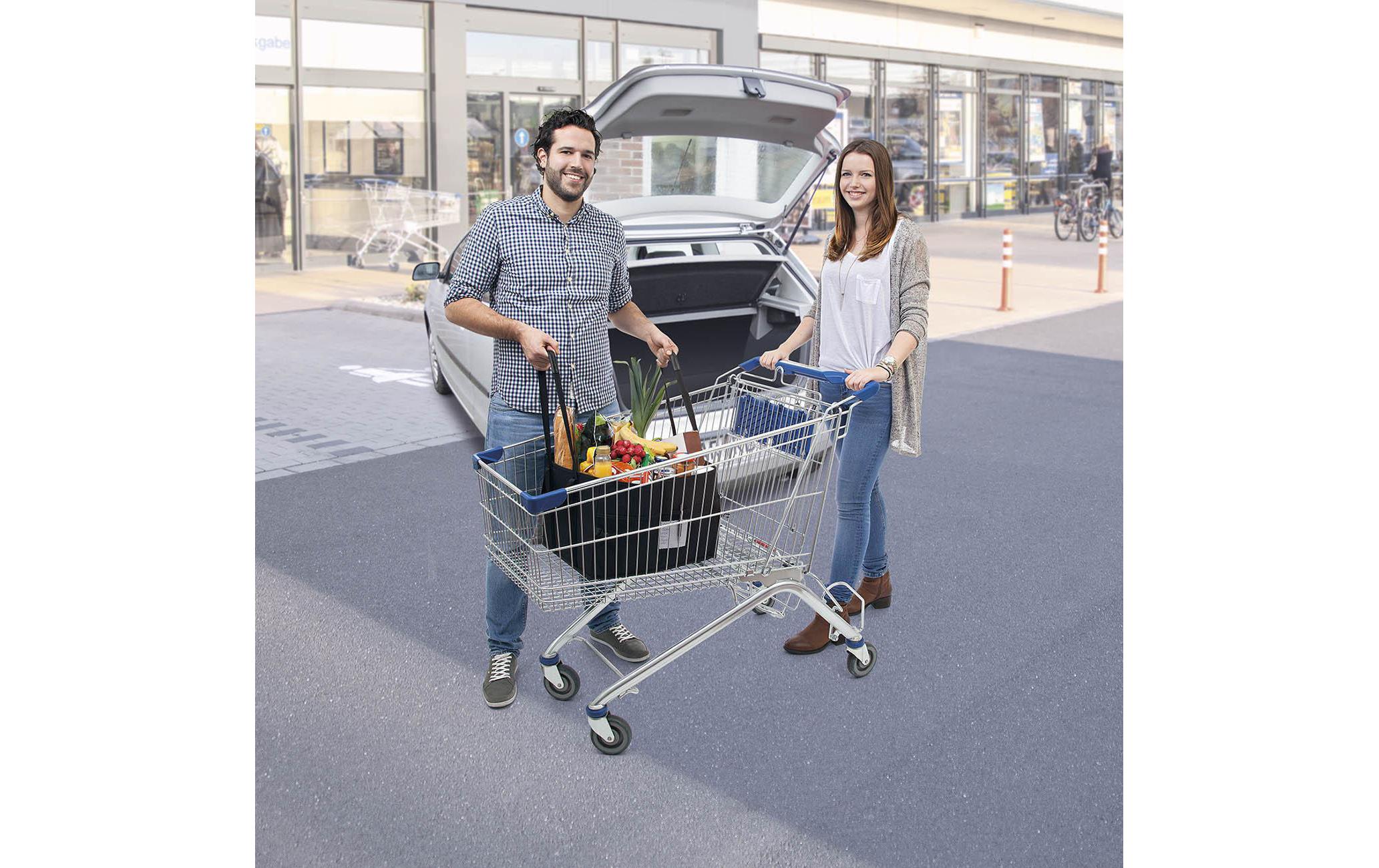 Tasche BigBox Shopper L SchwarzEinkaufstasche aus Polyester, Schwarz