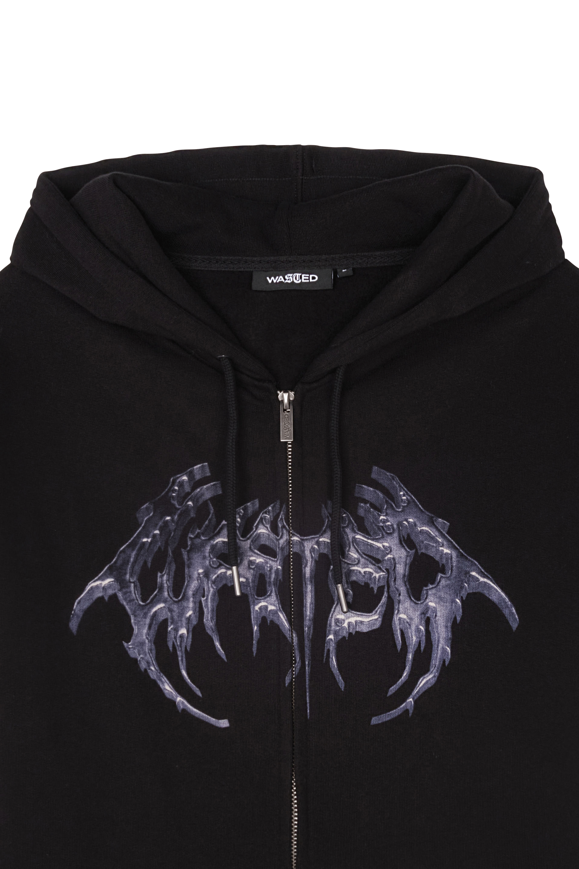 WASTED Hoodie zippé Noir